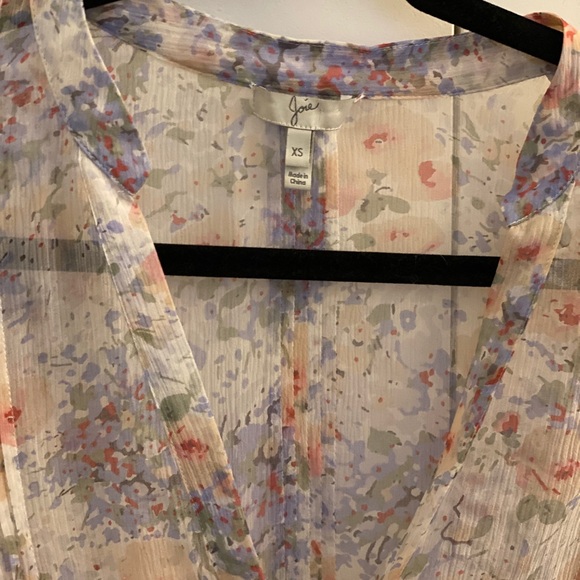 Joie floral print silk blouse - Picture 3 of 6